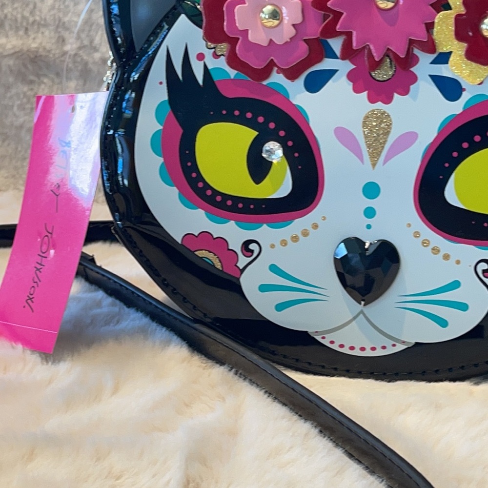 Betsy Johnson CAT crossbody purse 😻  🥰🎁 - Picture 4 of 8
